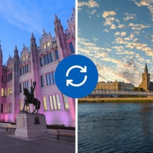 Aberdeen to Inverness or Inverness to Aberdeen